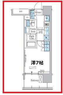 【間取り】 | パークアクシス浅草・田原町
