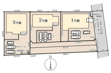 小美玉市羽刈　第5　新築戸建て　2号棟の区画図|区画図です♪