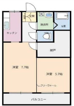 ハイツむさしのの間取り