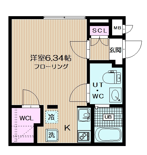 ブランシェ荏原中延 の間取り|間取りです。