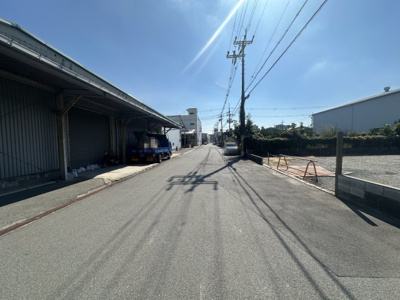 【前面道路含む現地写真】 | 東大阪市楠根2丁目土地 | 前面道路