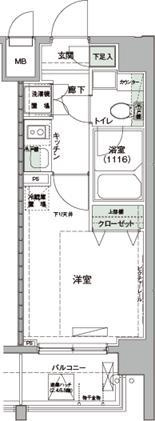ハーモニーレジデンス羽田WESTの間取り