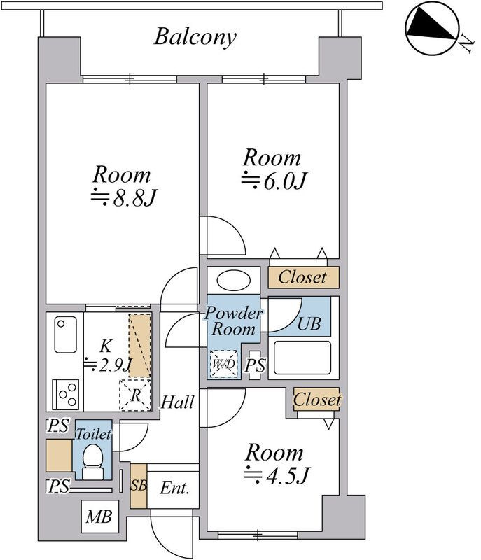 Belleviage Shimuraの区画図