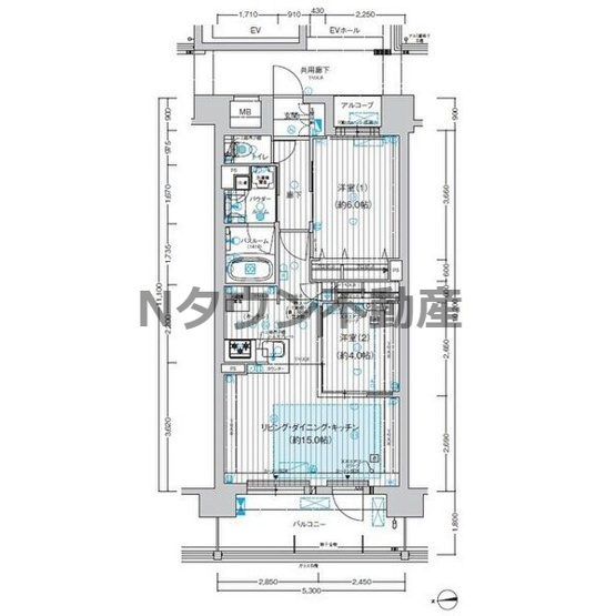 【間取り】 | プレサンス　ロジェ　上前津駅前　THE　RESIDENCE | 間取りです。