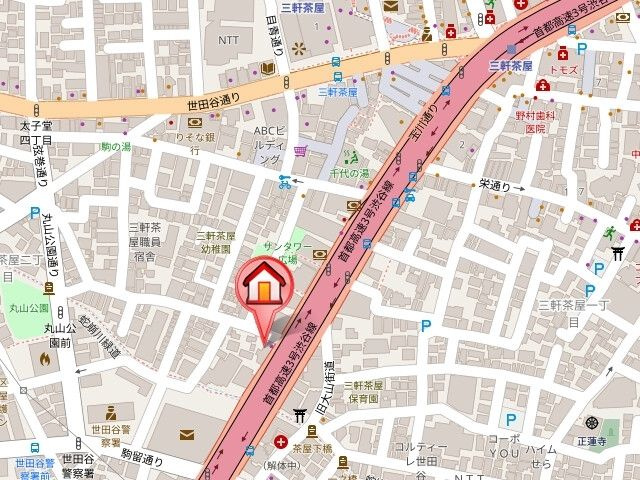 ステラメゾン三軒茶屋の地図