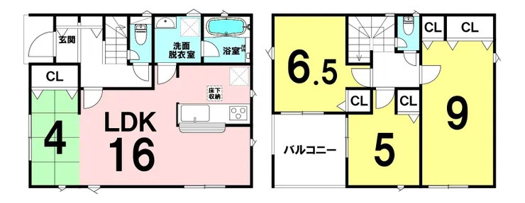 クレイドルガーデン佐賀市高木瀬町長瀬 第4 1号棟の間取り