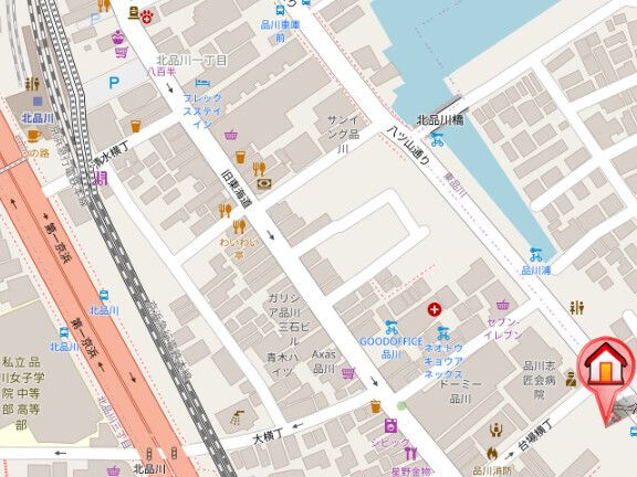 クレードル元渚の地図