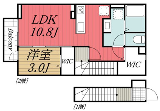 【間取り】 | クレストパーク　B