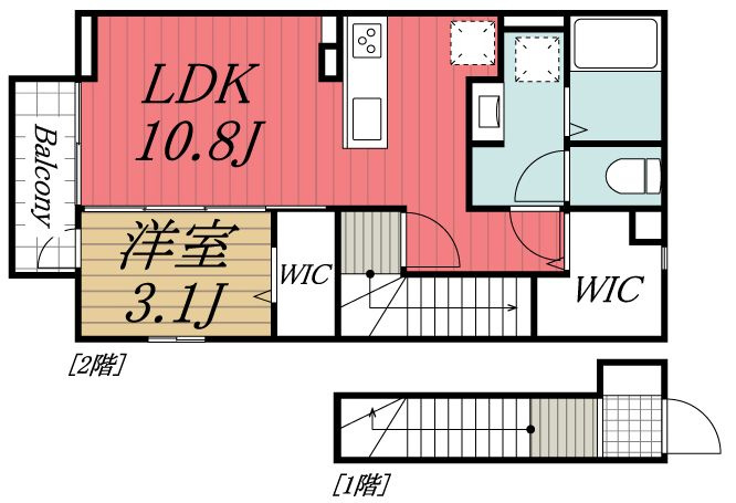 【間取り】 | クレストパーク　B