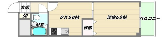 大阪市淀川区三国本町３丁目の賃貸マンションの間取り