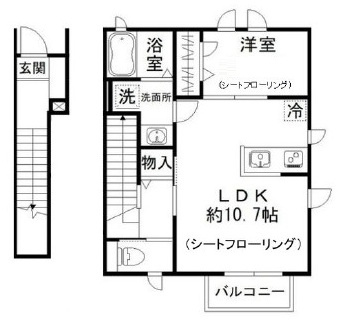 プリムホワイトの間取り|間取りです。
