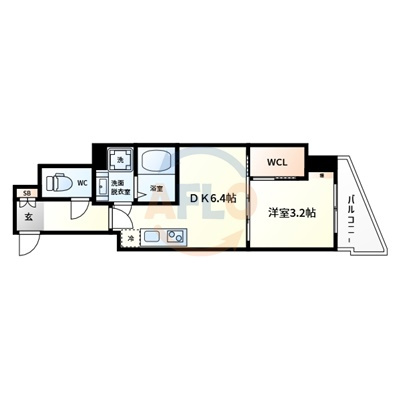 セレニテ難波ミラク参番館の間取り|セレニテ難波ミラク参番館　間取り