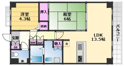 【間取り】 | ルピナス泉大津