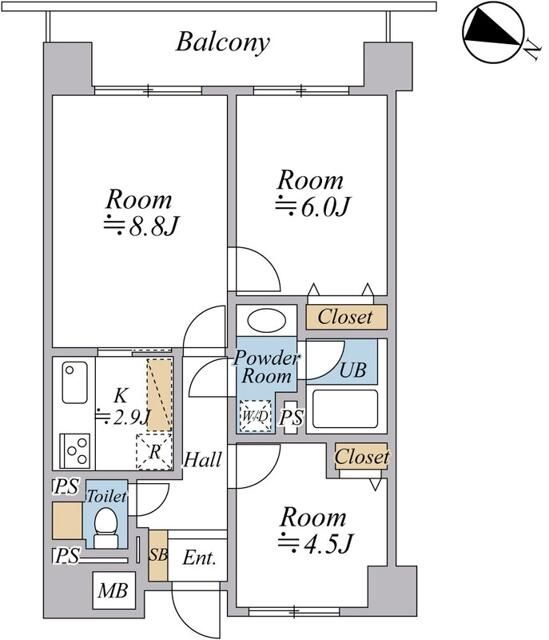 Belleviage Shimuraの間取り