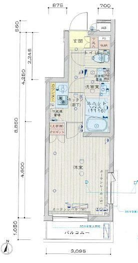 ＬＯＵＶＲＥ　武蔵関弐番館の間取り