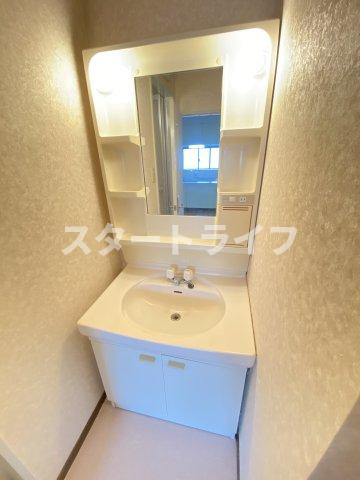 大阪市淀川区東三国１丁目の賃貸マンションの洗面所