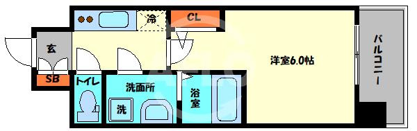 エスリード弁天町ポートヴィラの間取り|エスリード弁天町ポートヴィラ　間取り