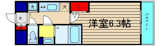 エスリード南堀江レジデンスの間取り