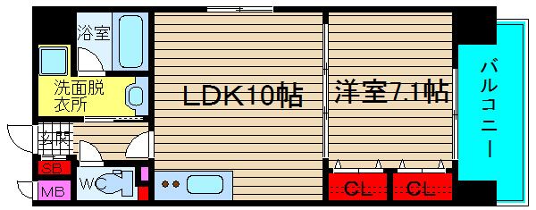 リーゾエパーネの間取り|現状有姿