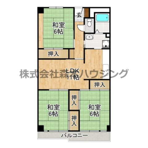 【間取り】 | 　香里園ヒルズ