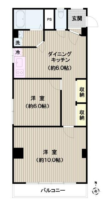 真砂マンションの間取り