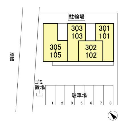 ルシールおおたかの森の区画図