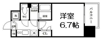 【間取り】 | アドバンス上町台Ⅱクレイドル