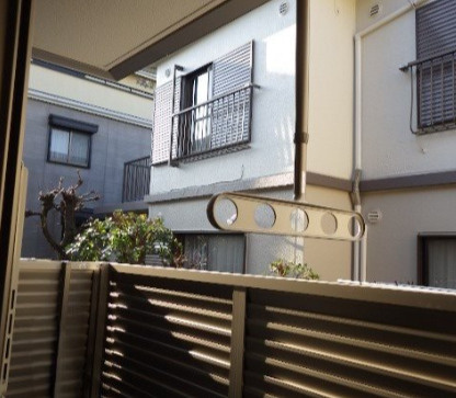 練馬区小竹町１丁目の賃貸マンションのバルコニー