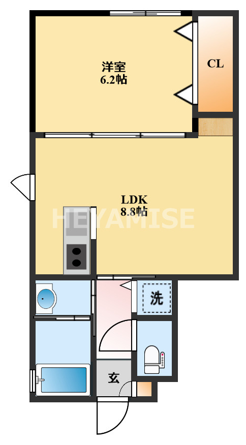 ルポゼ協和D棟の間取り