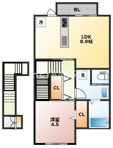 アヴニールBの間取り