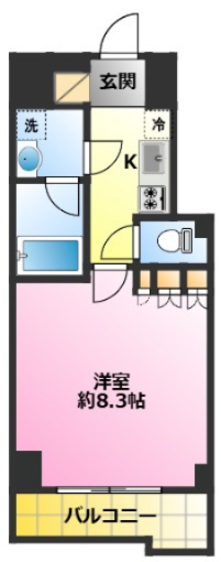 ルーブル川崎中丸子弐番館の間取り|オートロック・宅配ボックス完備♪