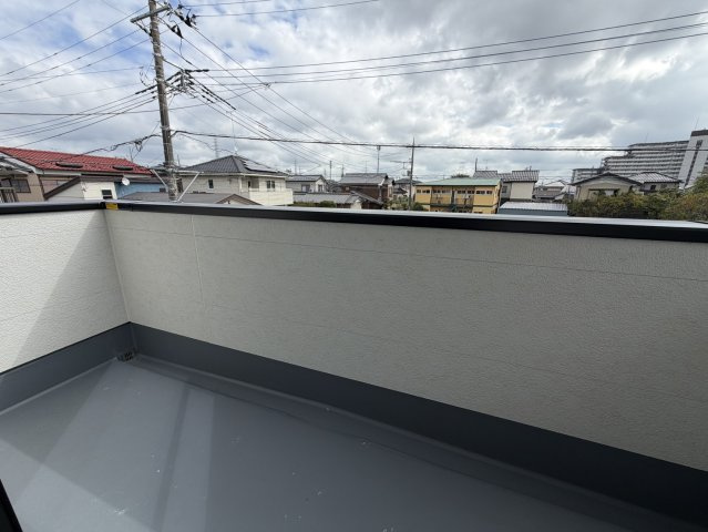 新築♪取手市宮和田15期　3号棟のバルコニー|暖かな日差しのふりそそぐバルコニー