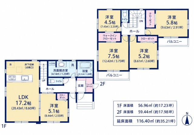 新築♪取手市宮和田15期　3号棟の間取り