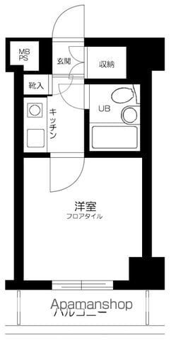 横浜市西区平沼１丁目の賃貸マンションの間取り