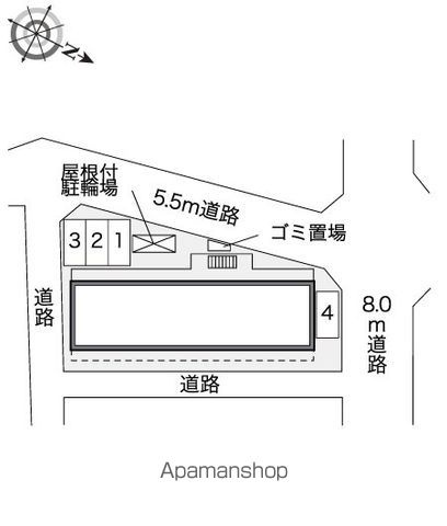 レオパレスラ　ローズコリンの区画図