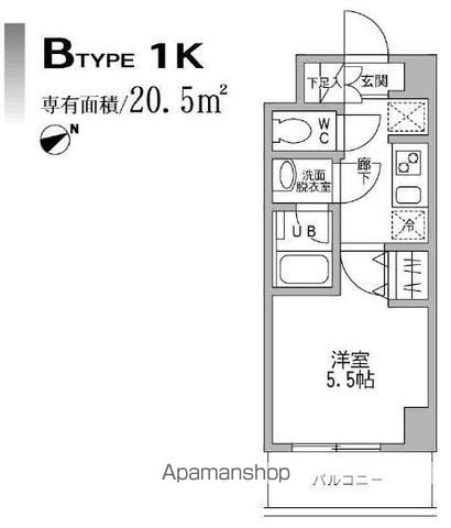 パークフラッツ横濱平沼橋の間取り