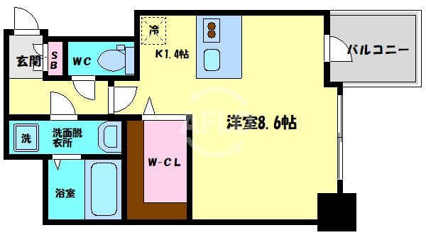 プレサンス上町台リベルテの間取り|プレサンス上町台リベルテ　間取り