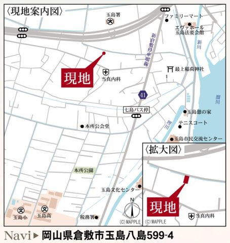 【地図】 | リーブルガーデン倉敷玉島八島第4 (全1棟)