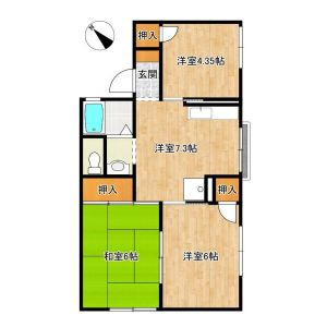 神戸市灘区篠原本町５丁目の賃貸マンションの間取り
