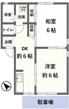 神戸市東灘区御影塚町２丁目のアパートの間取り
