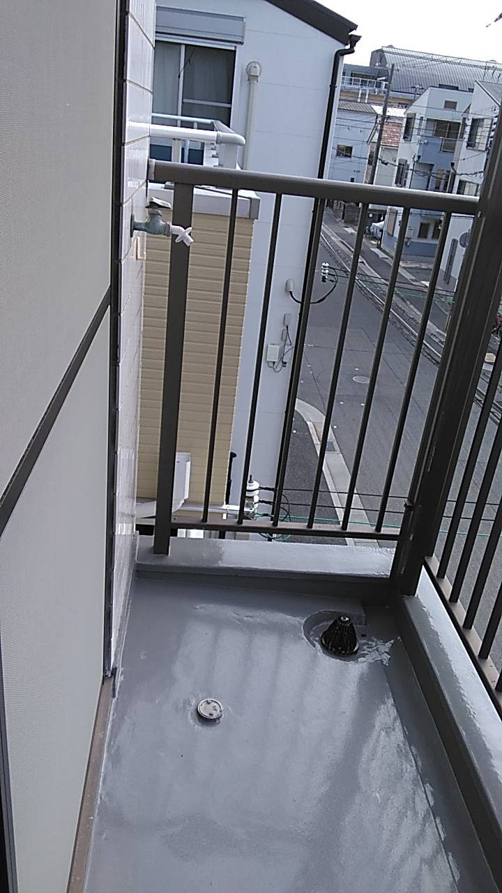 神戸市東灘区青木２丁目の賃貸マンションのバルコニー