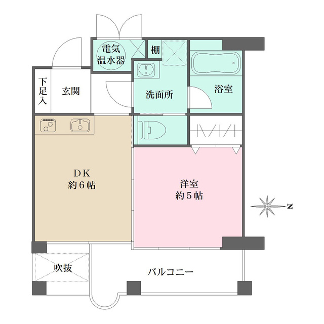 芦屋市松ノ内町の賃貸マンションの間取り