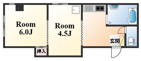 神戸市中央区生田町３丁目の賃貸マンションの間取り