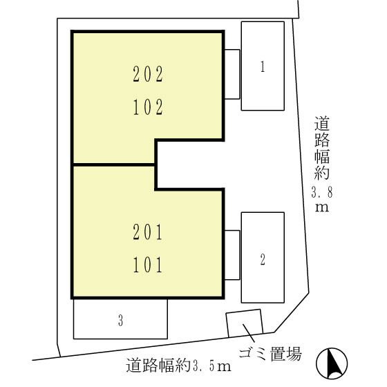 ボヌールの区画図