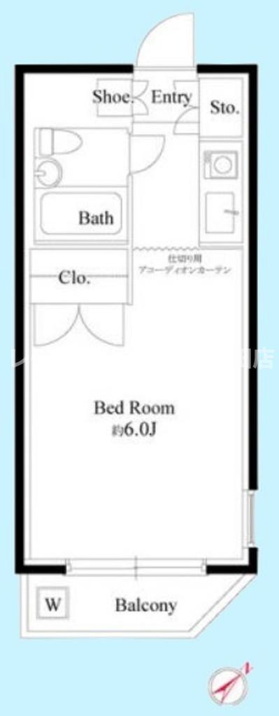 パラドーム相模大野※初期費用分割後払いサービス利用可能物件の間取り