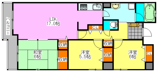 【間取り】 | クレセントコート津田沼