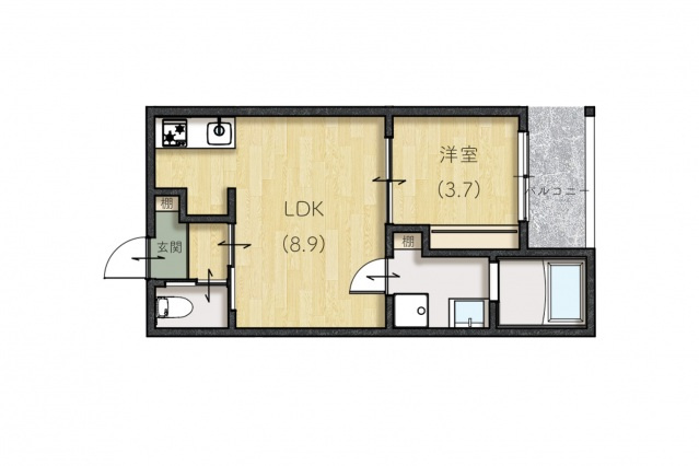 le Lien広町田の間取り