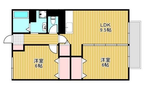 パシフィック牧落の間取り