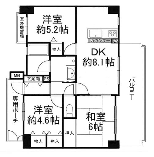 【間取り】 | パズ京都西大路