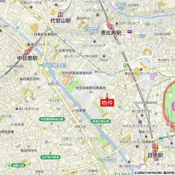 コスモリード恵比寿の地図